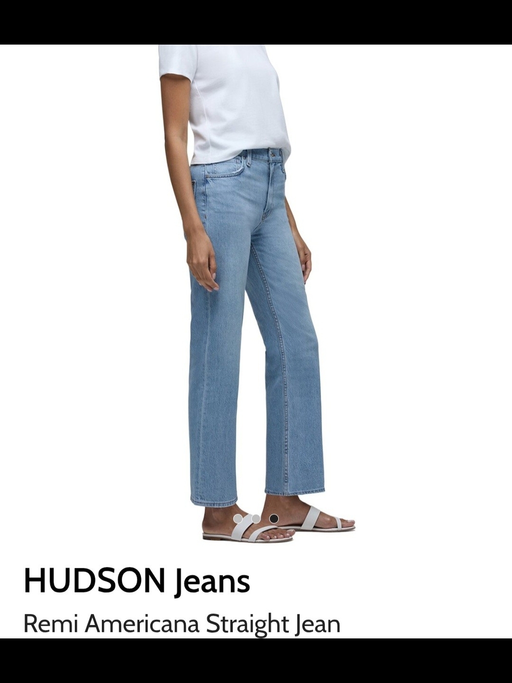 NWT Hudson Jeans Remi Americana Straight Leg in Light Blue - Picture 1 of 4